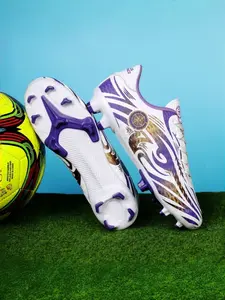 1 Pair Teens Low-Top Soccer Cleats | Streetwear Style | Durable Upper + Grippy Studs | For School Leagues / Natural Grass / Daily Training Football Cleats