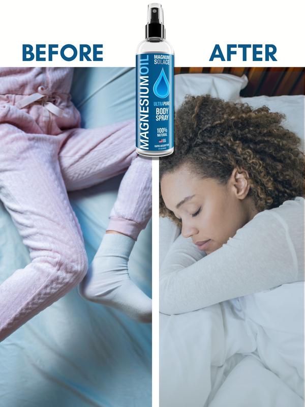 Pure Magnesium Oil Body Spray - Apply to Legs and Feet at Night