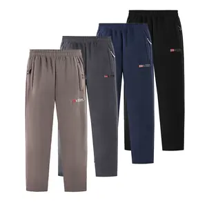 Men's Winter Fleece Pants Warm for Outdoor Sports Fleece Lined with Zipper Pockets Sweatpants Ideal for Cold Weather