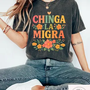 Chinga La Migra Shirt, Abolish ICE Anti Deportation Latino Protest Tee, No Human Is Illegal Shirt, Pro Immigrant Social Justice Gift