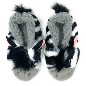 ZZ Zebra Slippers