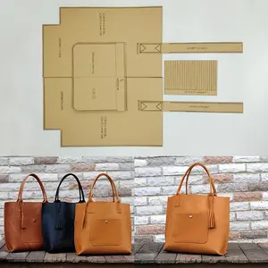 8-Piece Shoulder Bag Template Set, Handmade Leather Pattern Mold, DIY Tote Bag Making Kit, Leather Craft Accessories, Paper Mache Tool