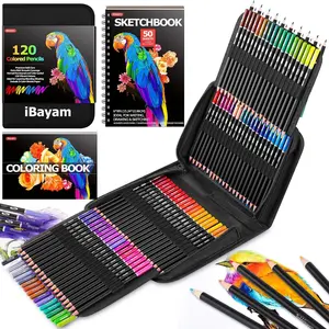 123-Pack Colored Pencils Set with 3-Color Sketch Book, Art Supplies Sketching Kits, Professional Drawing Pencils for Artists and Adults