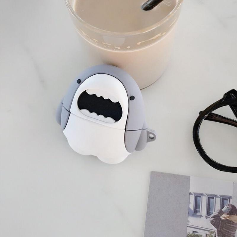 Cute Shark Case for Airpod Pro 2/1 Gen Cases 2022/2023, Funny 3D Cartoon Kawaii Cool Air pods Pro 2nd/1st Generation Cases for iPod Pro with for Boys Girls Teen, Shark Cute Shark Case for Airpod Pro 2/1 Gen Cases 2022/2023, Funny 3D Cartoon Kawaii Cool Air pods Pro 2nd/1st Generation Cases for iPod Pro with for Boys Girls Teen, Shark