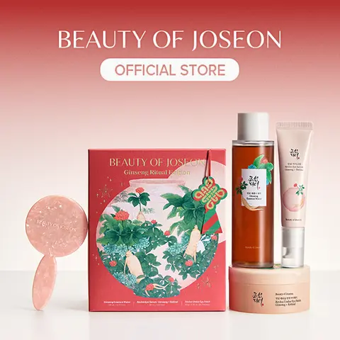 [Beauty of Joseon Official] Ginseng Ritual Edition (Ginseng Toner + Eye Serum + Eye Patches + FREE Hand Mirror) | Korean Gift Set, Anti Wrinkle, Anti Aging, Herbal Ginseng, Antioxidant, Moisture, Nourishing