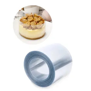 Cake Collar Acetate Roll 2 x 600 in (50ft) - Cake Collar 2 in - Acetate Cake Collars - Acetate Sheets for Baking - Cake Ring Sleeves - Cake Wrapping Plastic - Acetato para Reposteria
