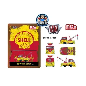 M2 Machines 1:64 1960 Volkswagen Single Cab Tow Truck SHELL OIL Weathered Limited 4,800 Pieces – Mijo Exclusives