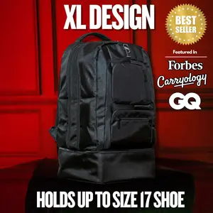 Polyester Travel Carry-on XL Design - Patented Compartments Hold Size 17 Shoe - TSA Approved Backpack - Durable & Weather-Resistant - Best Seller