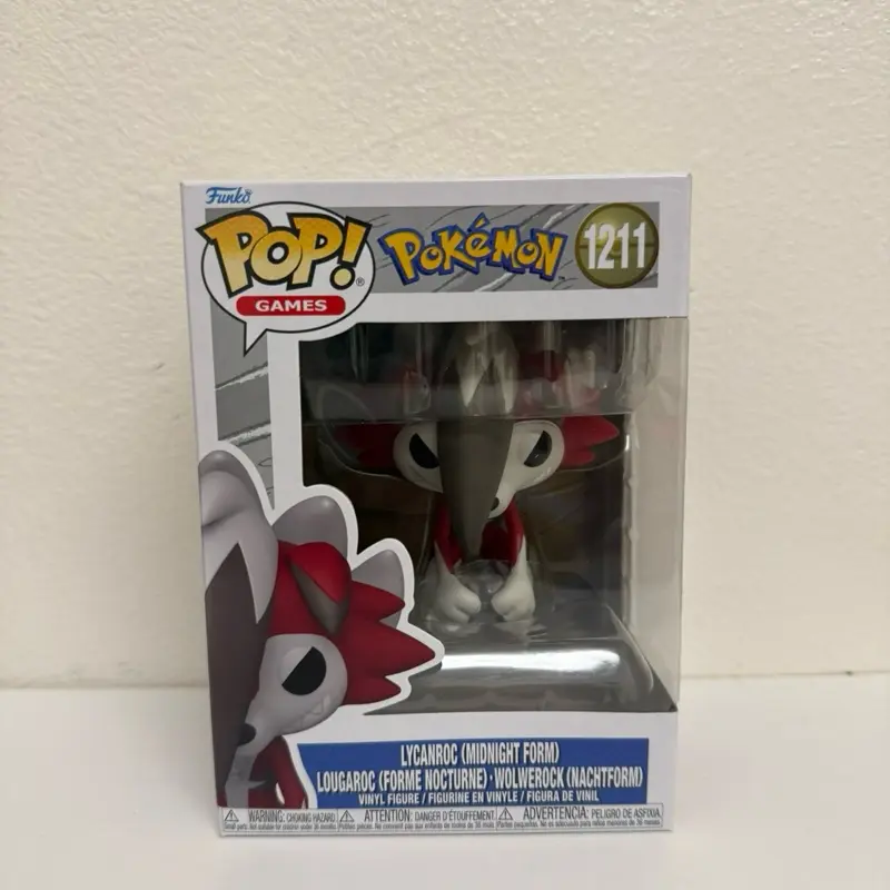 Pokemon Lycanroc (Midnight Form) Funko Pop! Vinyl Figure #1211