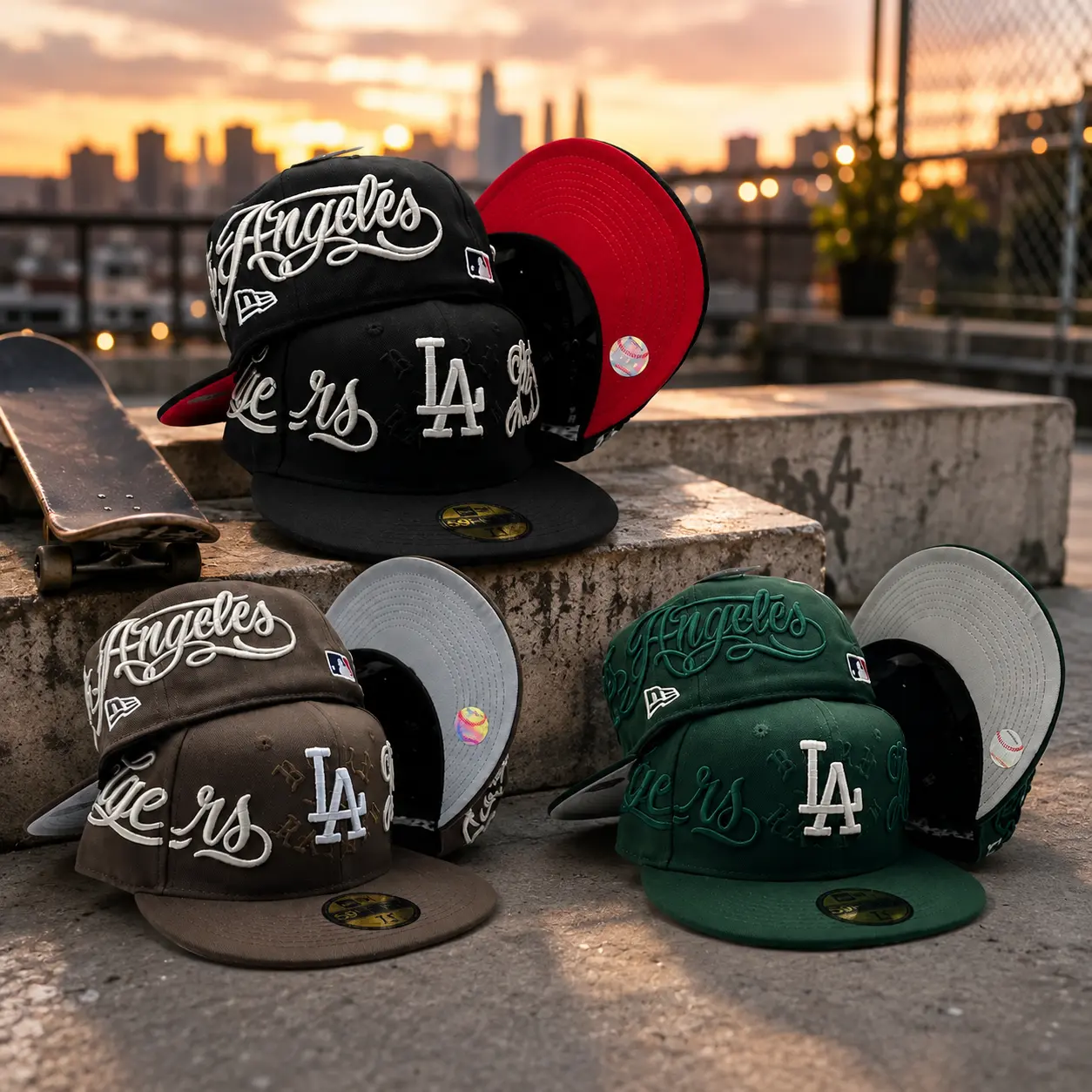 New Era Los Angeles Dodgers Born x Raised 59FIFTY Fitted Cap – Premium Embroidered MLB Baseball Hat