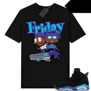 A J 6 Aqua Sneaker Teeshirt Match Shirts Black Friday Parody | T shirt