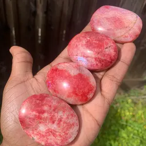 Red Moonstone Crystal Palm
