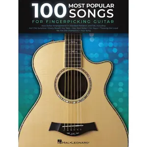 100 Most Popular Songs for Fingerpicking Guitar | Solo Guitar Songbook with Tablature and Standard Notation | Fingerstyle Sheet Music Book for Acoustic Guitarists | For Beginner Student and Teacher Paperback – July 1, 2019