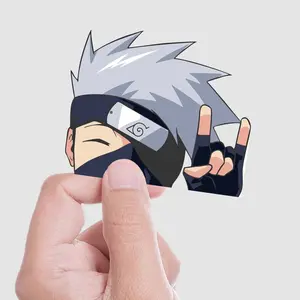 set 10 Kakashi Hatake Stickers, Sticker Decals for Laptop Water Bottles Books Cars, Waterproof