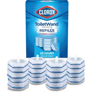Clorox ToiletWand Toilet Cleaner Refills, Toilet brush, Original, 20 Count