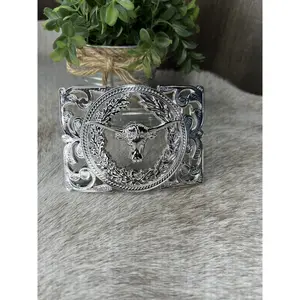 BUCKLE - Rodeo western LongHorn Hebilla Vaquera cuerno largo
