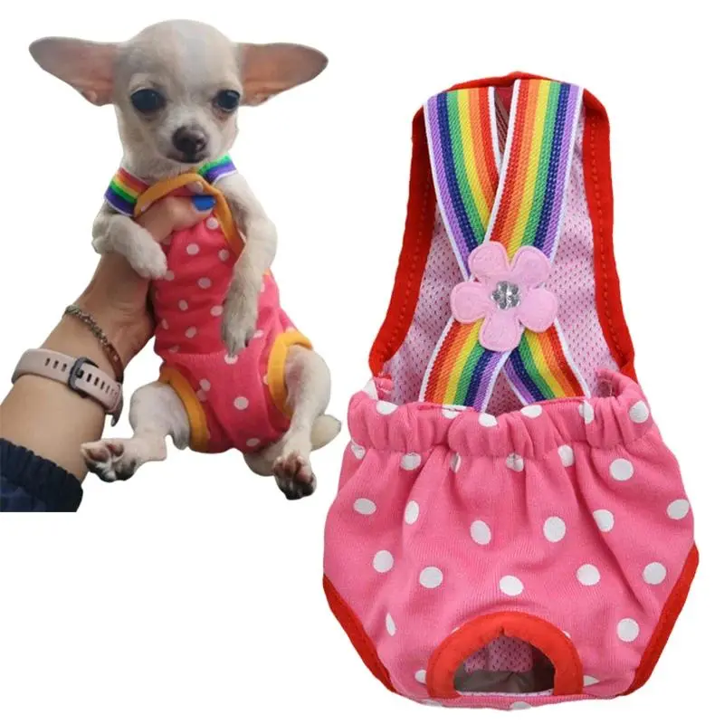 Washable Puppy Dog Diapers Female Pet Physiological Pants for Small Medium Dogs Chihuahua Pinscher Shorts Panties Cat Underpants