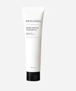 Incellderm Snow Enzyme Cleanser EX 120g Gentle Exfoliating Cream Cleanser with Enzymes for Sensitive Skin RIMAN KOREA