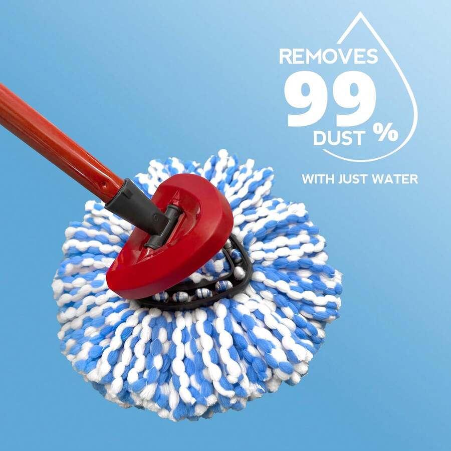 [3/5-piece set] Mop replacement head (only applicable to dual-tank system), rotating mop replacement head, easy to clean, microfiber replacement head, machine washable