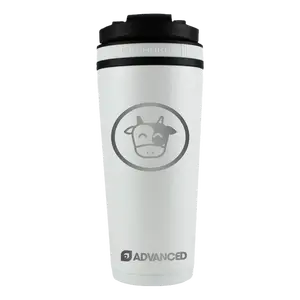 Pokeaim's Moo Moo Milk 26oz Ice Shaker - White