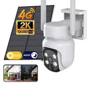 4G LTE Cellular Solar Surveillance Camouflage Security Camera 10X –  10X 2K HD Video 360° View, Remote APP Controlled,WaterProof,MotionActivated, Camera,10x,NightVision, 4GDataCardIncluded (Data refill is required for Unlimite Connection