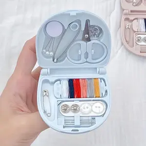 1pc Mini Sewing Box, Portable Small Sewing Kit, Sewing Tools, Mini Scissors Button Thread, Sewing Supplies, Sewing Supplies Crafts