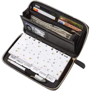 Envelope Wallet All in One Budget System with 12x Tabbed  Envelopes, 12x Monthly Budget Cards,1x Yearly budget planner sheet Complete  Organizer Set for  RFID Protection