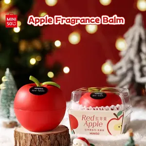 MINISO Red Apple Series Aromatherapy Balm Long-Lasting Fragrance Home Bedroom New Year Gift,Natural Fragrance,Odor Eliminator,Apple-Shaped/Apple-Like Shape