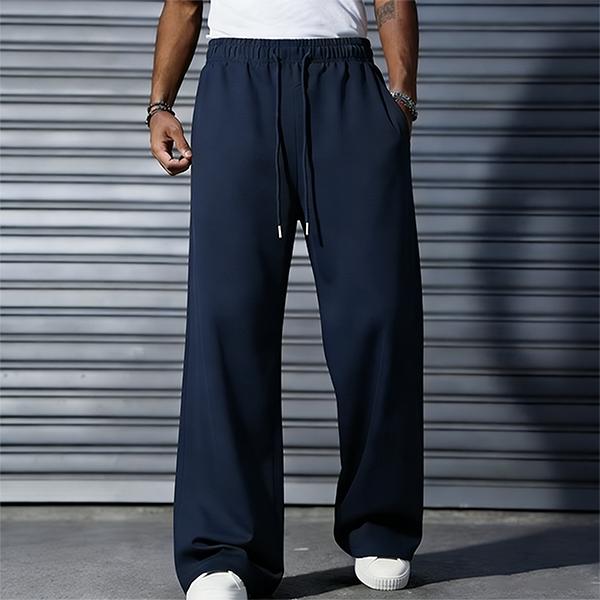 Men's Oversized Wide Leg Pants  Trendy Drawstring Casual Trousers, Comfy Streetwear & Summer Lounge Pants