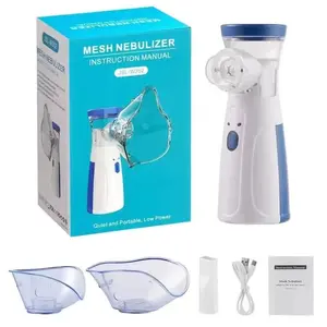 Handheld Mesh Nebulizer w302 Quiet Portable Respiratory Care Device for Home Travel with USB Cable & Instruction Manual rechargeable ultrasonic nebulizer