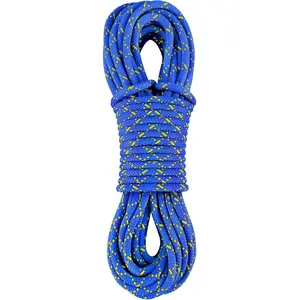 8mm (5/16in) 6M(20ft) Pre Cut Double Braid Nylon Prusik Accessory Cord Short Climbing Rope, High Tensile Strength for Outdoor Arborist Mountaineering Caving