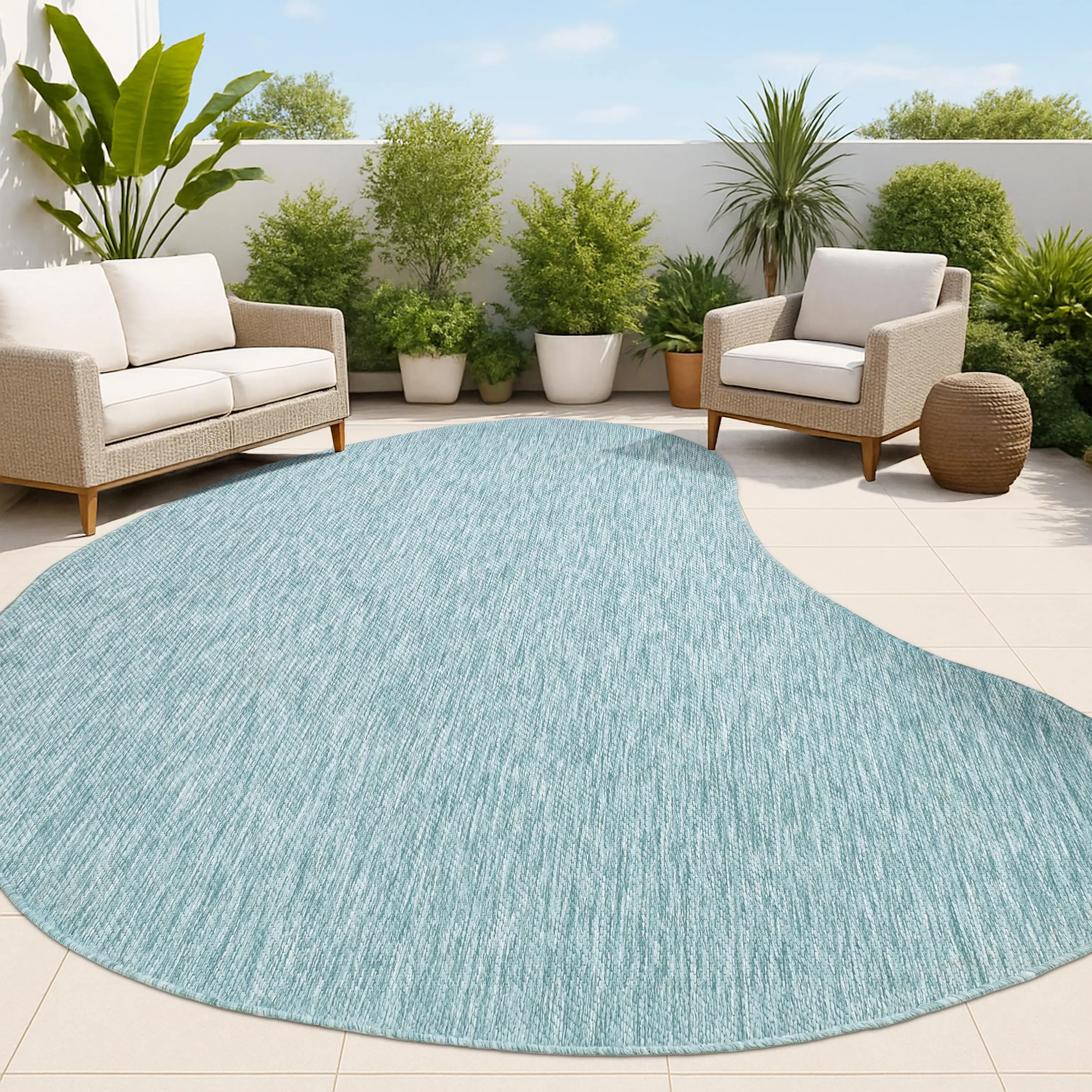 Evan Modern Rustic Organic Curve Area Rug Evan Modern Rustic Organic Curve Area Rug