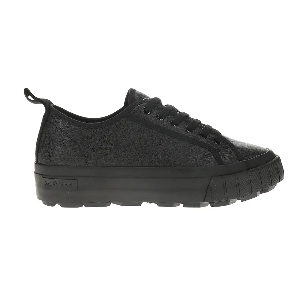 SeaVees Womens Melrose Lug Platform Sneakers Shoes Casual - Black