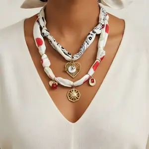 Custom CHARMBANA- LIVE ONLY- Build Your Own Charmbana Necklace LIVE! - Pick Your bandana + Charms