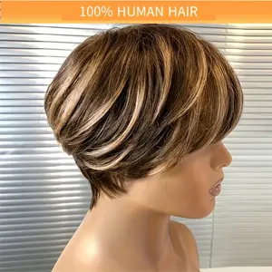 #Easter wig #Gift #Spring wig P427 6inch pixie cut wig Wig Human Hair Wig Short Full Machine-Made Wig part wig cheap wig hair texture high-quality hair woman natural hair hair topper wiglets realistic hairline sensationnel bare lace glueless Transparent
