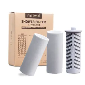 Replacements for Miniwell Shower Filter L700 Series (Z Replacement-1ACF+2PP Filters)
