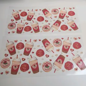 16oz de la Rosa  UV DTF Wraps - Perfect for Beverages - Drinkware