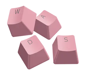 Razer PBT Keycap + Coiled Cable Upgrade Set - Quartz Pink
