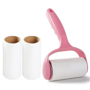 3pcs/set Extra Sticky Lint Remover Pet Hair Lint Roller, Hair Removal Kit Sticky Brush for Clothes, Carpet, Car Seats, Dust, Dogs, Cats, Easily Removes Dust and Hair (Pink)