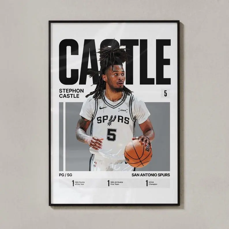 Stephon Castle #5 Poster | San Antonio Basketball Wall Art