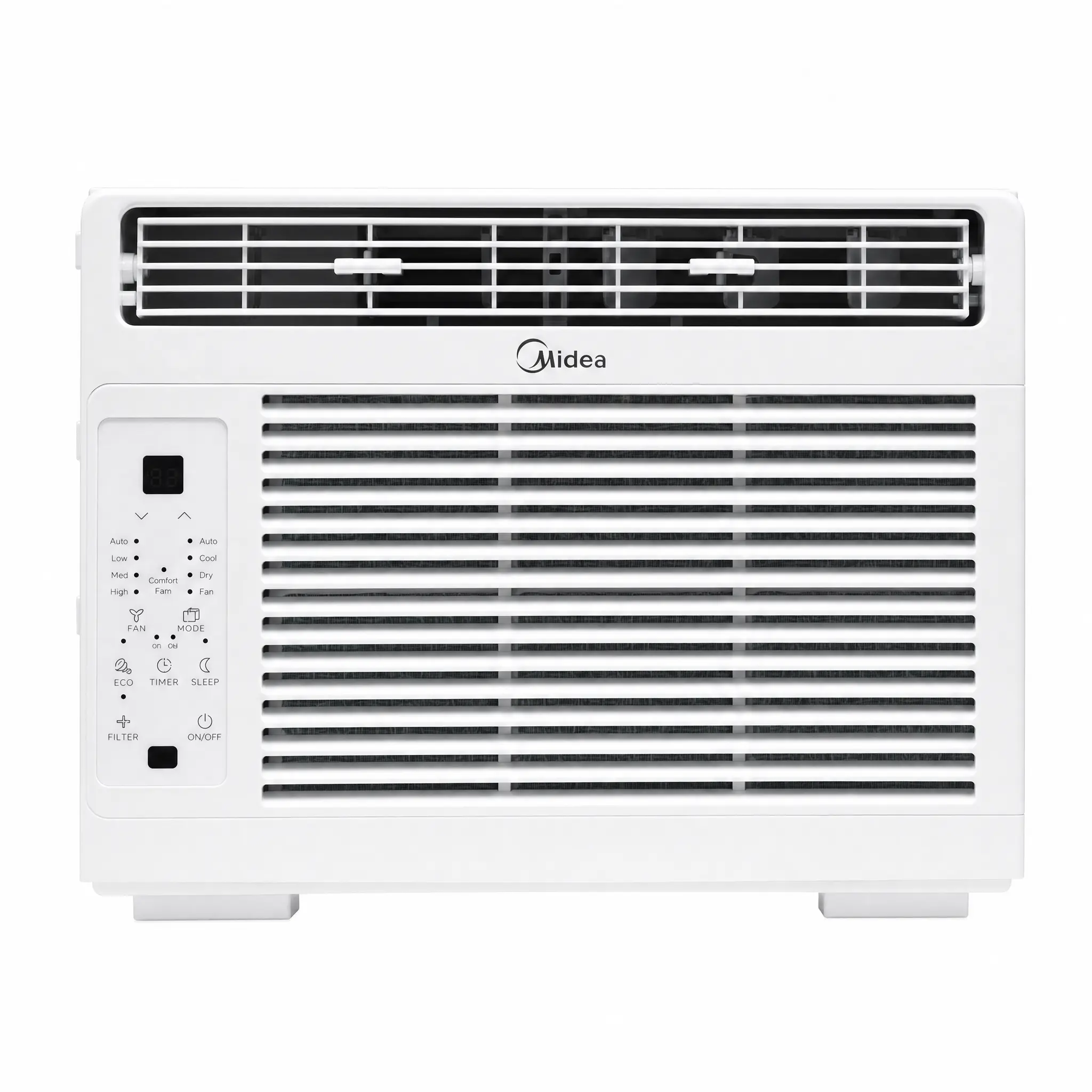 Like New Midea 5000 BTU Window Air Conditioner, Compact Quiet Energy Efficient AC Unit with Remote & Timer, Cools Up to 150 Sq Ft for Bedrooms, Offices & Small Rooms, White MAW05R1WBL-T, Ships from LA Warehouse