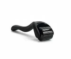 Derma Roller 0.5mm. 540 Titanium Needles. Matte Black