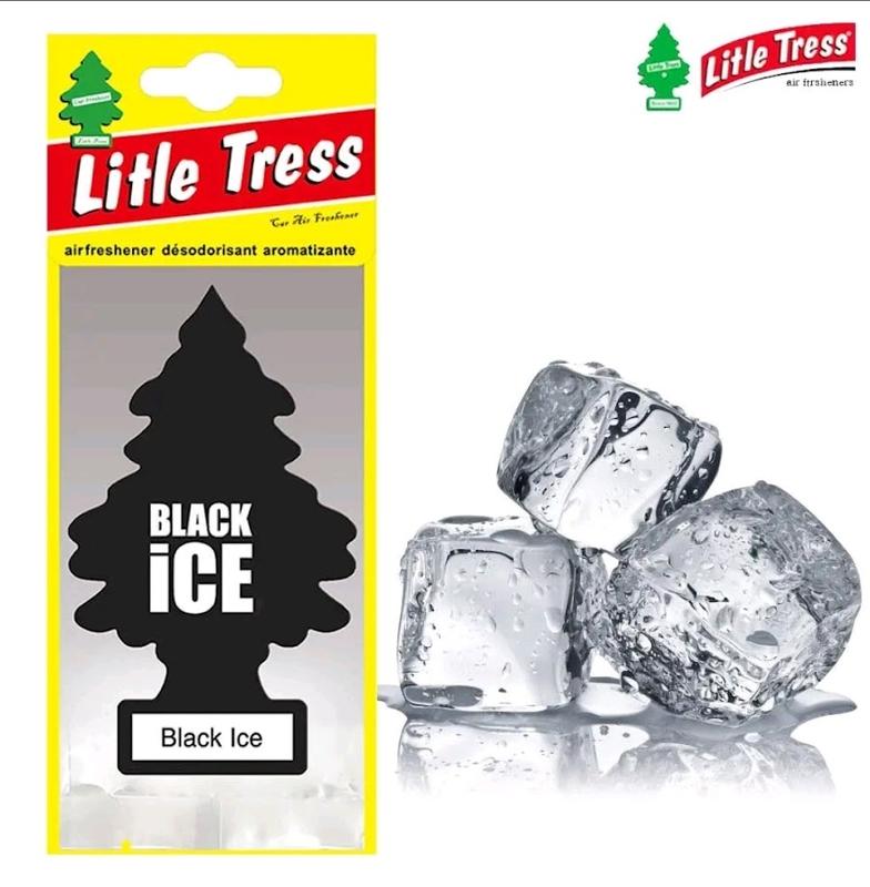 Little Trees Air Freshener Black Ice 24 Individual Packs for Car Truck Home Office Use Woody Aroma Eco Friendly Made in USA