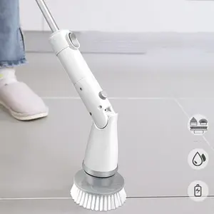 Multifunctional Toilet Tile Wireless Electric Cleaning Brush ZS-CW171 Ivory White Turquoise Blue ABS Material 400 RPM 18-85W Motor 3.65V 4000mAh Battery