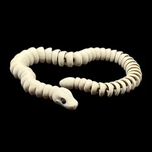 Ball Python Articulated 3D Print - 18 Inches Long, Fully Articulated Body, Uniquely Designed Decor
