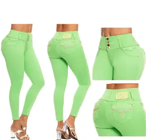 Stretch Jeans with Chevron Detailing on Back Pocket Stretch Jeans with Chevron Detailing on Back Pocket