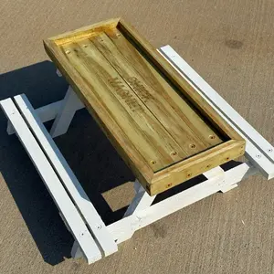 Chicken Picnic Table Feeder Chicken Picnic Table Feeder