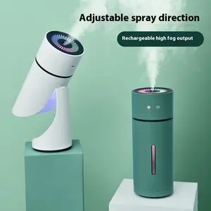 Humidifier: USB-Rechargeable, Large-Capacity, Quiet Aromatherapy Humidifier with Moisturizing Mist for Air-Conditioned Rooms, Bedrooms & Offices Low Noise Fan Silent Fan