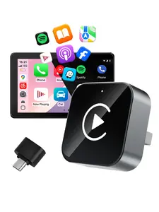 【2026 Upgraded Version】Wireless CarPlay adapter instantly connects to a portable in-car display. Wireless Android Auto and CarPlay 2-in-1 for seamless smart navigation and entertainment.