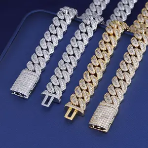 Hip Hop Cuban Necklace – 12mm Iced Out Full Zircon Chain